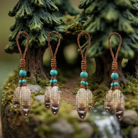 Vine Feather Talismans