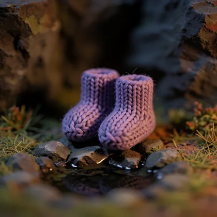 Purple Gnome Socks