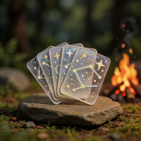 Holographic Stardust Space Cards
